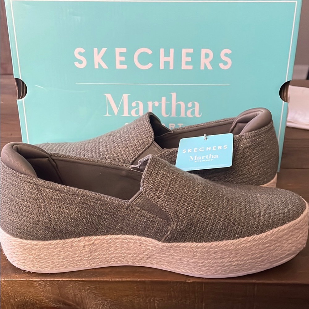 Skechers Gray Slip-On Shoes